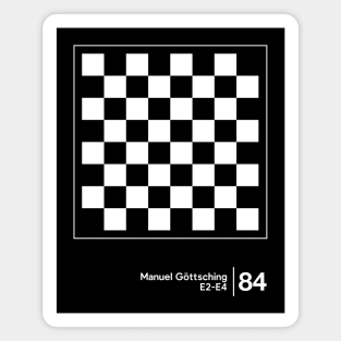 Manuel Göttsching / Original Minimalist Graphic Design Magnet